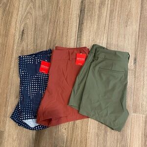 Bundle of 3 Spanx Sunshine UPF 50 shorts small NWT